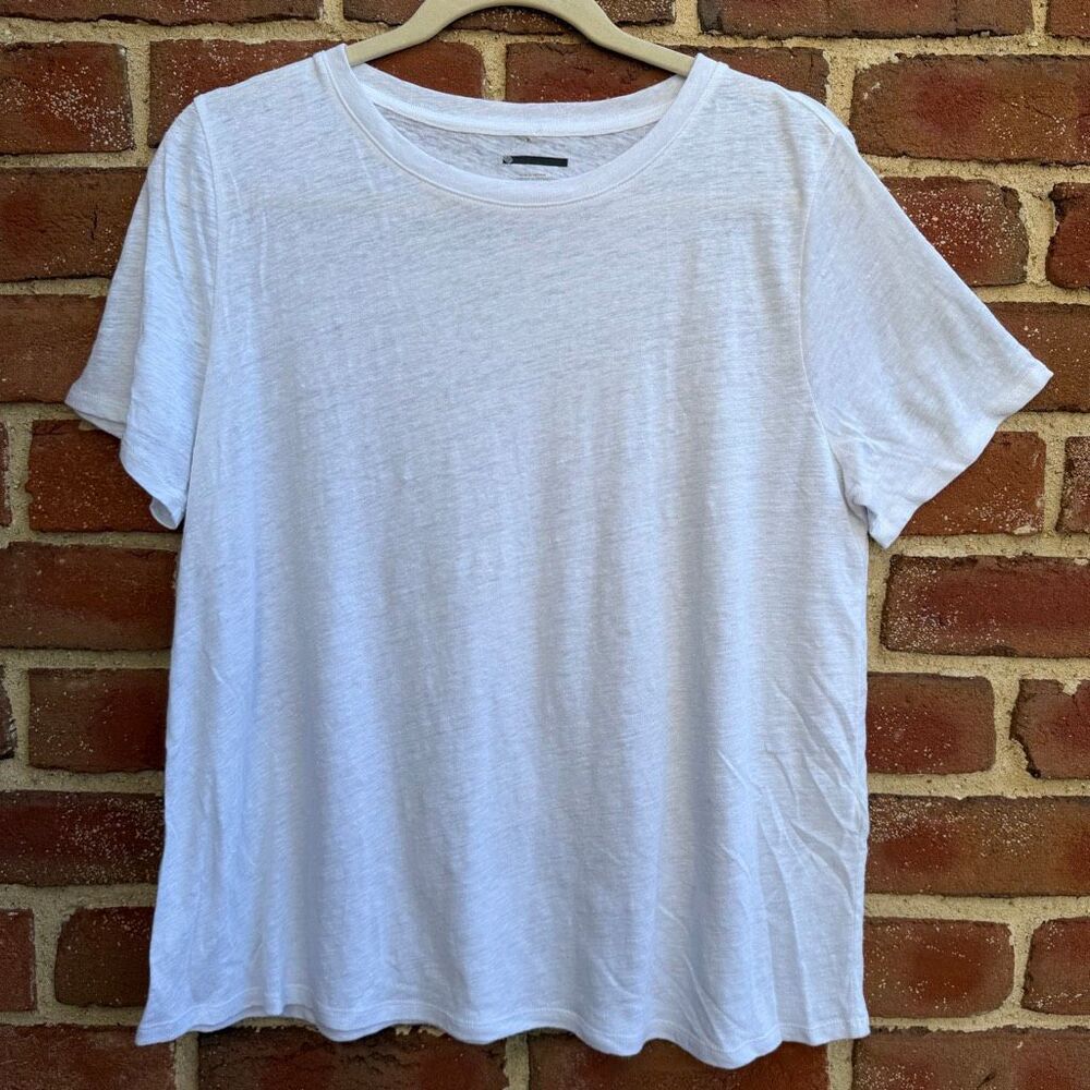 Eileen Fisher Women's Crew Neck Relaxed Short Sleeve T-Shirt White Small NWOT